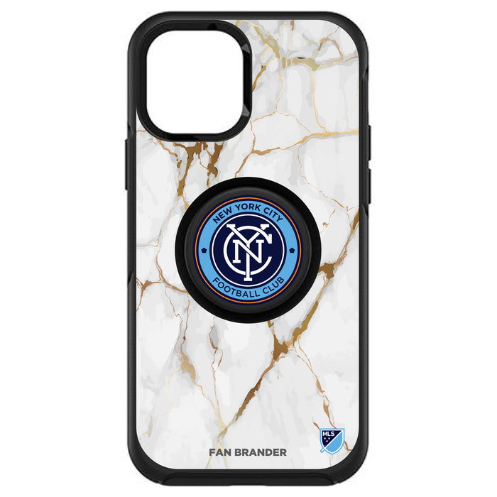 OtterBox Otter + Pop symmetry Phone case with New York City FC White Marble design