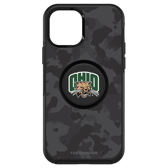 OtterBox Otter + Pop symmetry Phone case with Ohio University Bobcats Urban Camo background