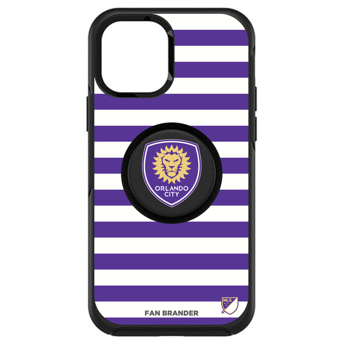 OtterBox Otter + Pop symmetry Phone case with Orlando City SC Primary Logo with Stripes