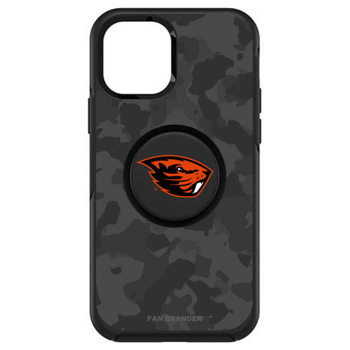 OtterBox Otter + Pop symmetry Phone case with Oregon State Beavers Urban Camo background