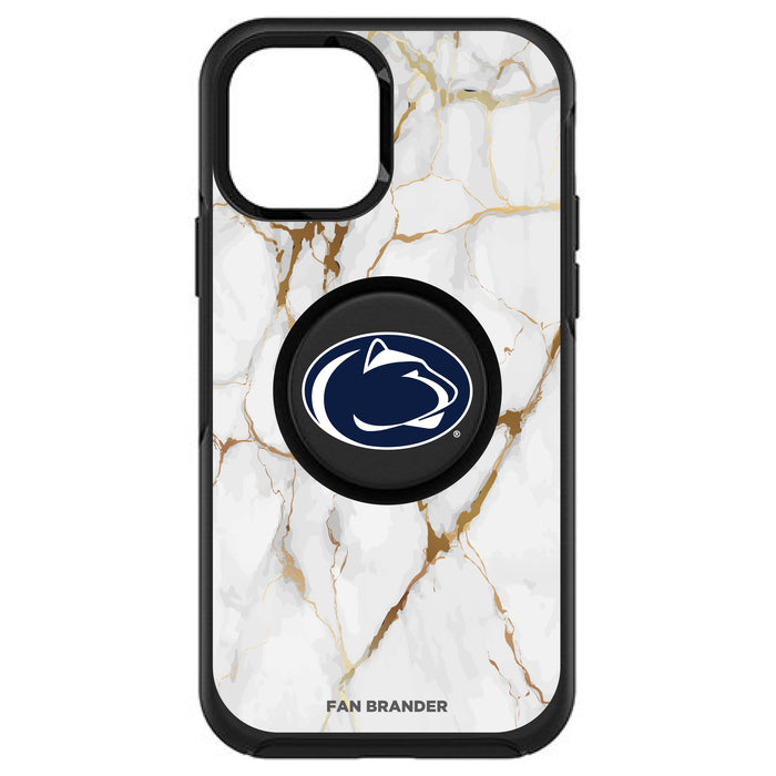 OtterBox Otter + Pop symmetry Phone case with Penn State Nittany Lions White Marble Background