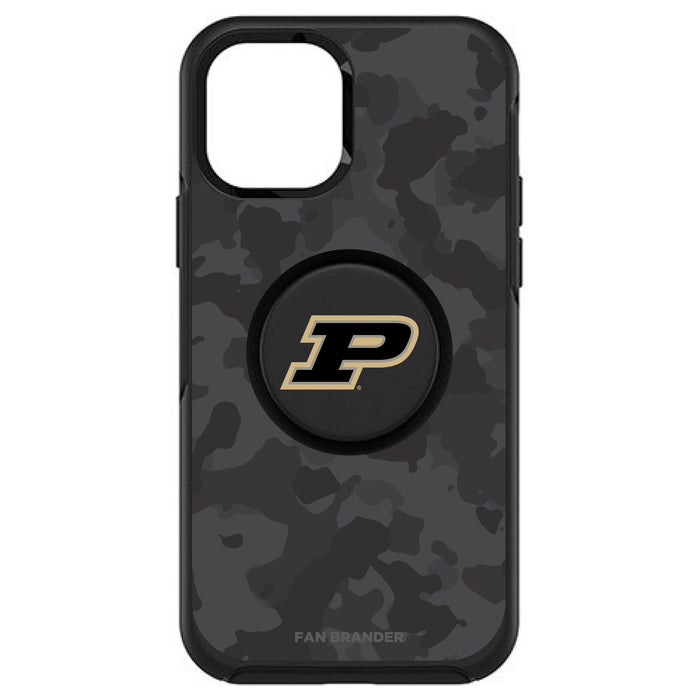OtterBox Otter + Pop symmetry Phone case with Purdue Boilermakers Urban Camo background