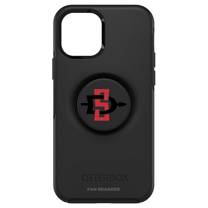 OtterBox Otter + Pop symmetry Phone case with San Diego State Aztecs Primary Logo