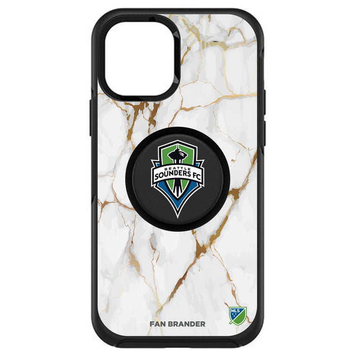 OtterBox Otter + Pop symmetry Phone case with Seatle Sounders White Marble design