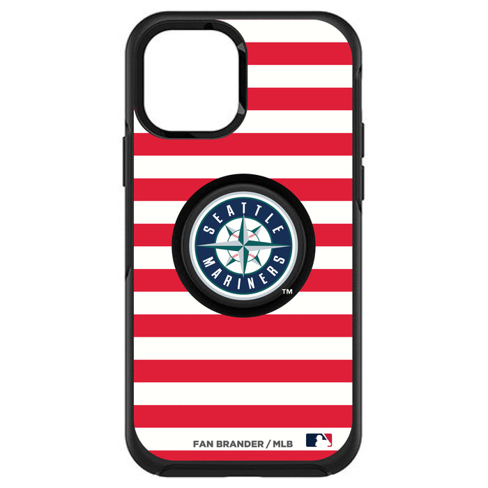 OtterBox Otter + Pop symmetry Phone case with Seattle Mariners Primary Logo and Striped Design