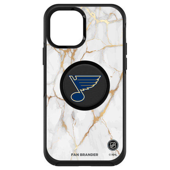 OtterBox Otter + Pop symmetry Phone case with St. Louis Blues White Marble design