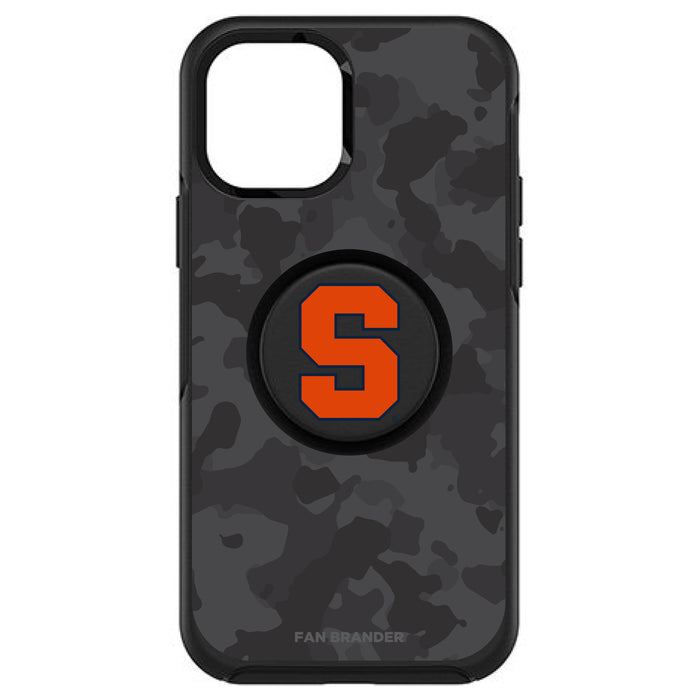 OtterBox Otter + Pop symmetry Phone case with Syracuse Orange Urban Camo background