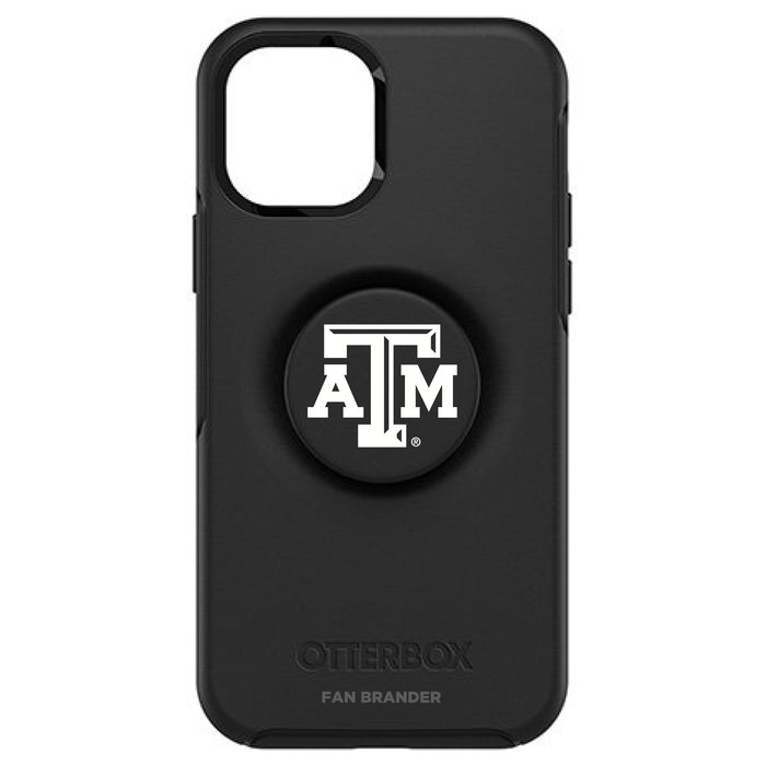 OtterBox Otter + Pop symmetry Phone case with Texas A&M Aggies Primary Logo