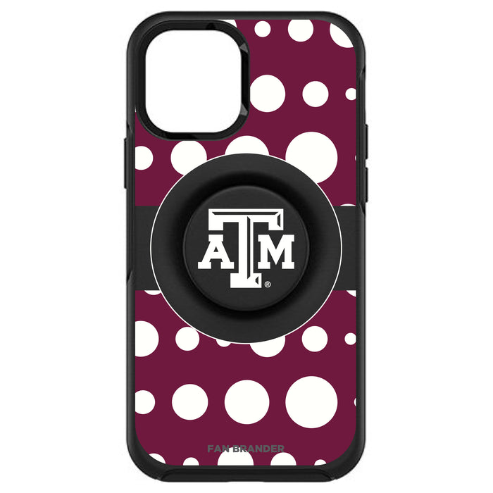 OtterBox Otter + Pop symmetry Phone case with Texas A&M Aggies Polka Dots design