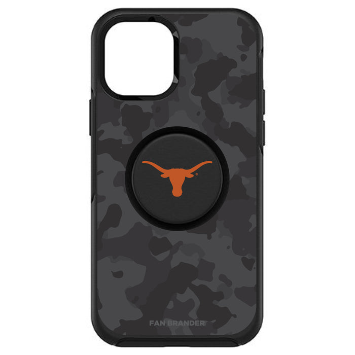 OtterBox Otter + Pop symmetry Phone case with Texas Longhorns  Urban Camo background