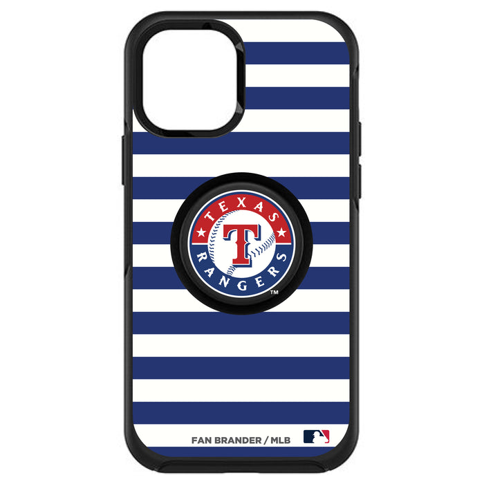 OtterBox Otter + Pop symmetry Phone case with Texas Rangers Primary Logo and Striped Design