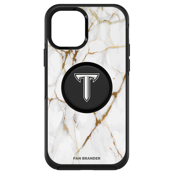 OtterBox Otter + Pop symmetry Phone case with Troy Trojans White Marble Background