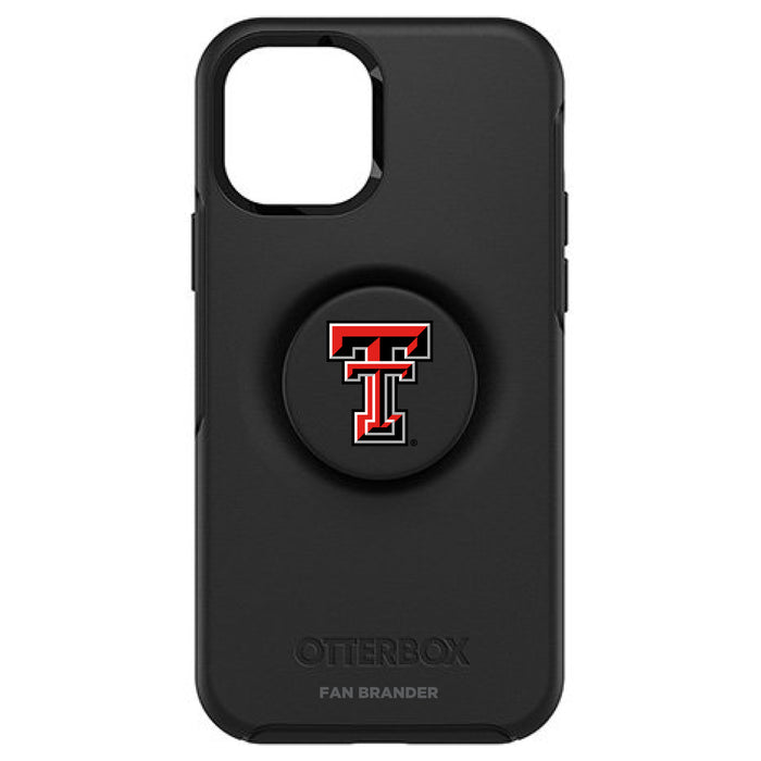 OtterBox Otter + Pop symmetry Phone case with Texas Tech Red Raiders Primary Logo