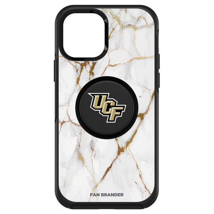 OtterBox Otter + Pop symmetry Phone case with UCF Knights White Marble Background