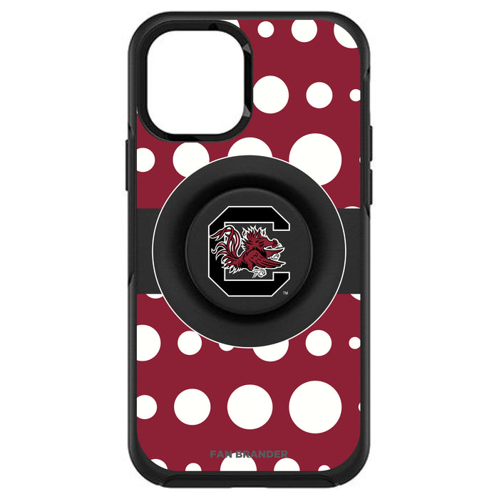 OtterBox Otter + Pop symmetry Phone case with South Carolina Gamecocks Polka Dots design