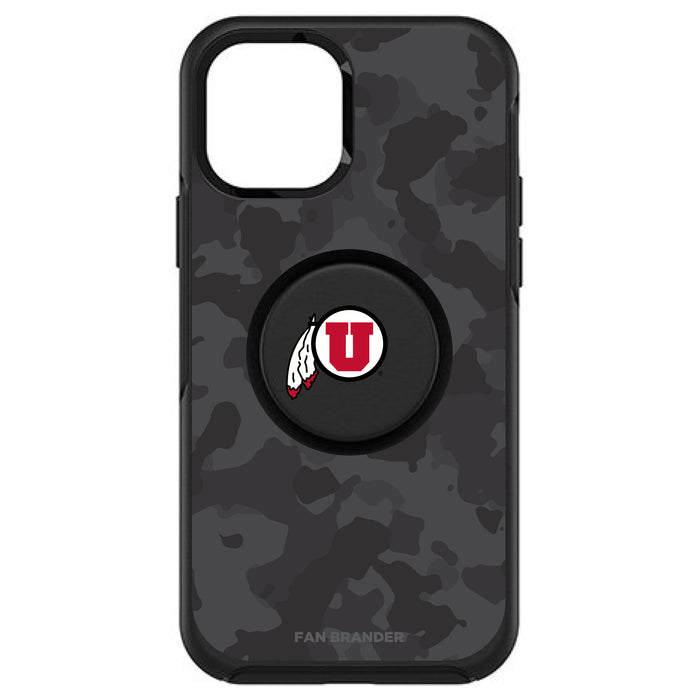 OtterBox Otter + Pop symmetry Phone case with Utah Utes Urban Camo background