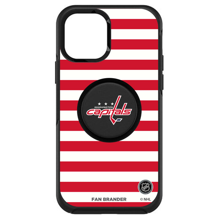 OtterBox Otter + Pop symmetry Phone case with Washington Capitals Stripes Design