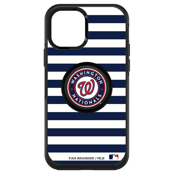 OtterBox Otter + Pop symmetry Phone case with Washington Nationals Primary Logo and Striped Design