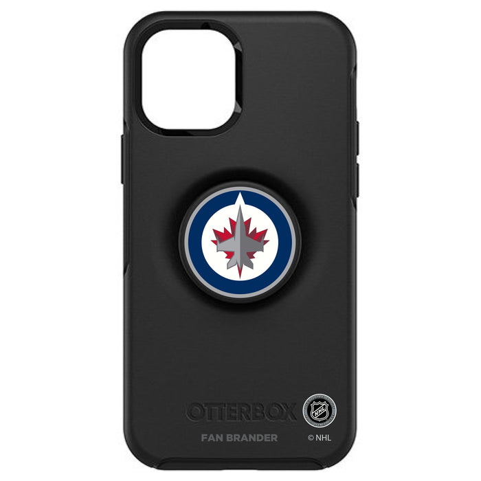 OtterBox Otter + Pop symmetry Phone case with Winnipeg Jets Primary Logo