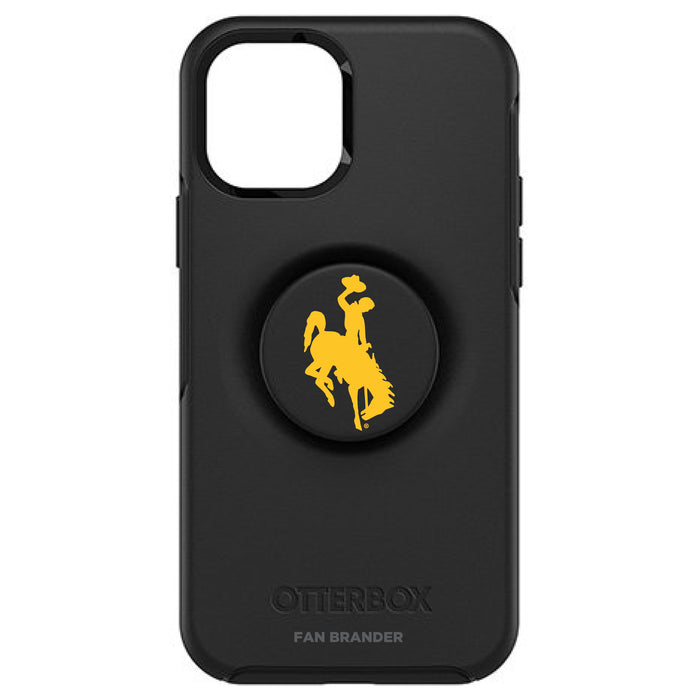 OtterBox Otter + Pop symmetry Phone case with Wyoming Cowboys Primary Logo