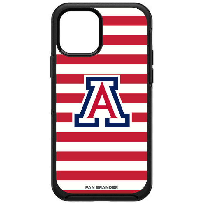 OtterBox Black Phone case with Arizona Wildcats Tide Primary Logo and Striped Design