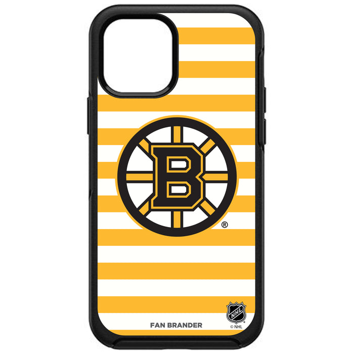 OtterBox Black Phone case with Boston Bruins Stripes