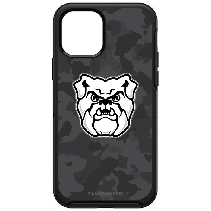 OtterBox Black Phone case with Butler Bulldogs Urban Camo Background