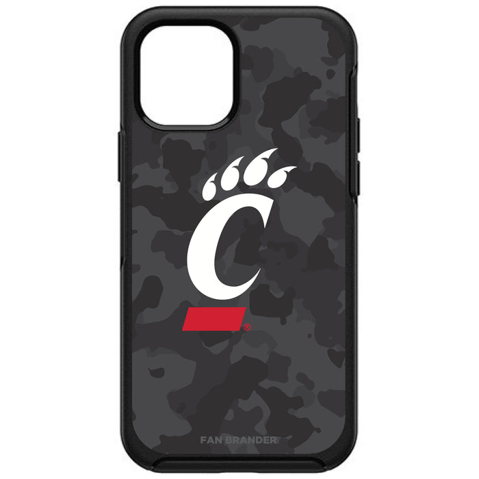 OtterBox Black Phone case with Cincinnati Bearcats Urban Camo Background