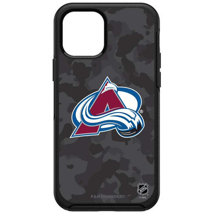 OtterBox Black Phone case with Colorado Avalanche Urban Camo design