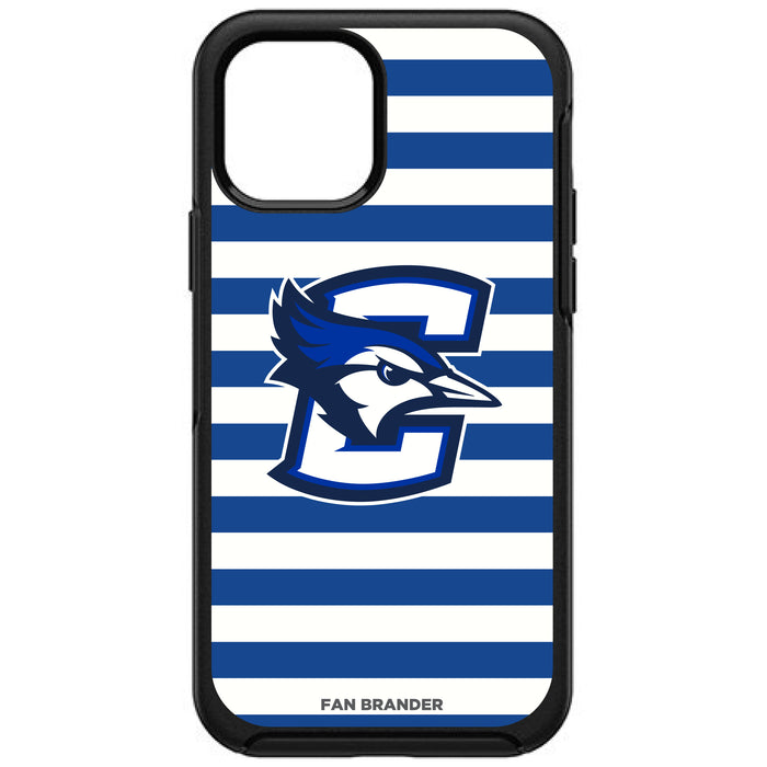 OtterBox Black Phone case with Creighton University Bluejays Tide Primary Logo and Striped Design