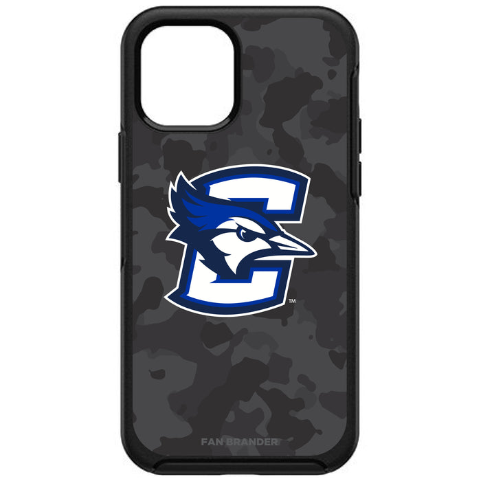 OtterBox Black Phone case with Creighton University Bluejays Urban Camo Background