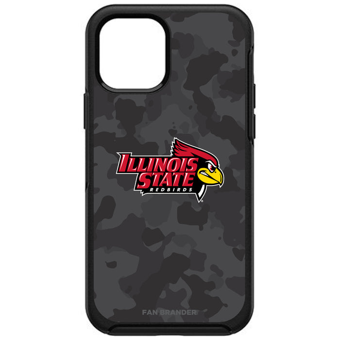 OtterBox Black Phone case with Illinois State Redbirds Urban Camo Background