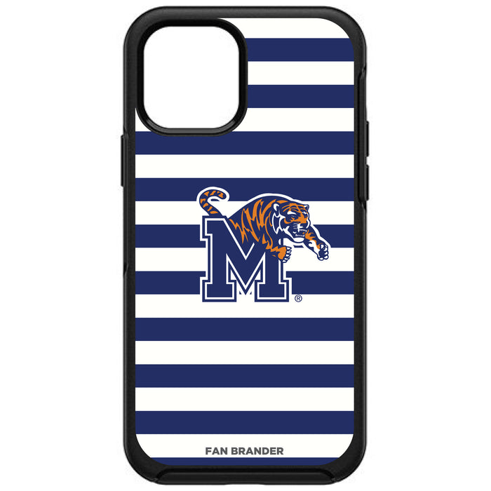 OtterBox Black Phone case with Memphis Tigers Tide Primary Logo and Striped Design