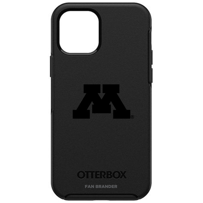 OtterBox Black Phone case with Minnesota Golden Gophers Primary Logo in Black