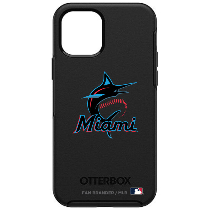 OtterBox Black Phone case with Miami Marlins Primary Logo