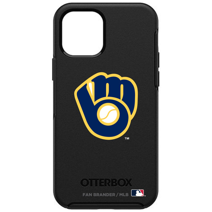 OtterBox Black Phone case with Milwaukee Brewers Secondary Logo