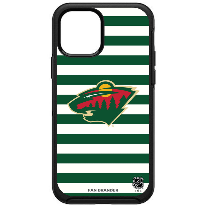 OtterBox Black Phone case with Minnesota Wild Stripes