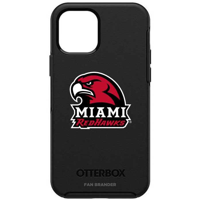 OtterBox Black Phone case with Miami University RedHawks Secondary Logo