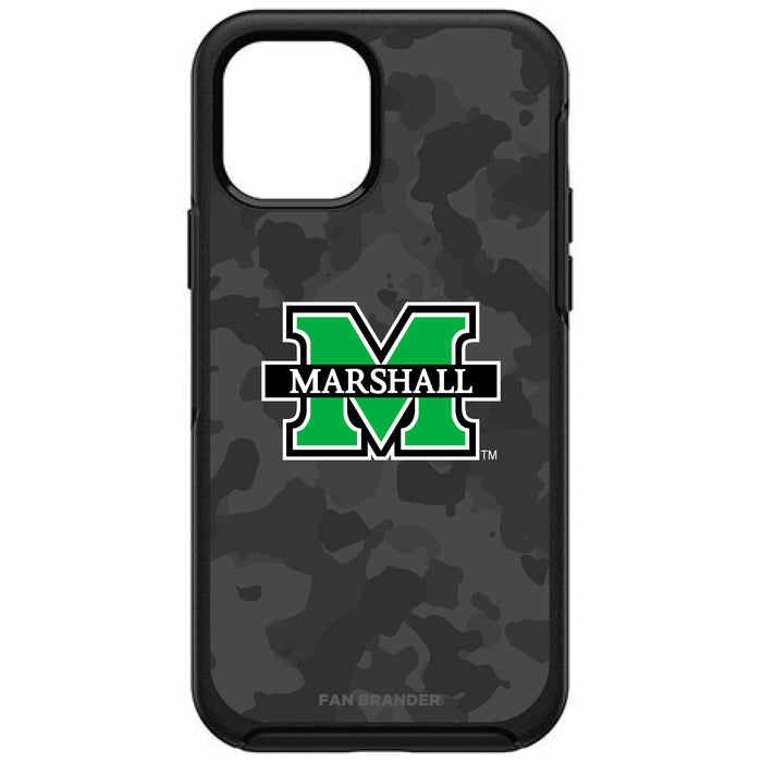 OtterBox Black Phone case with Marshall Thundering Herd Urban Camo Background