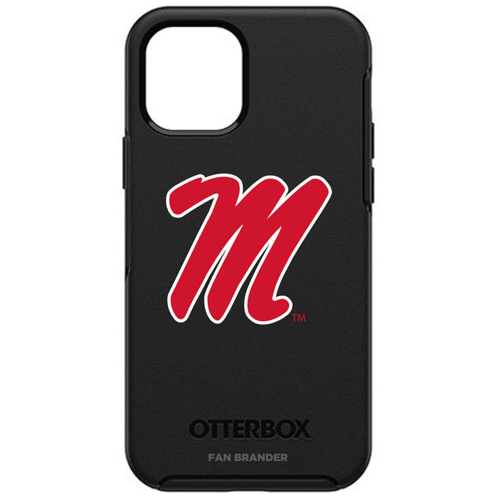 OtterBox Black Phone case with Mississippi Ole Miss Secondary Logo
