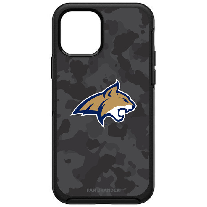 OtterBox Black Phone case with Montana State Bobcats Urban Camo Background