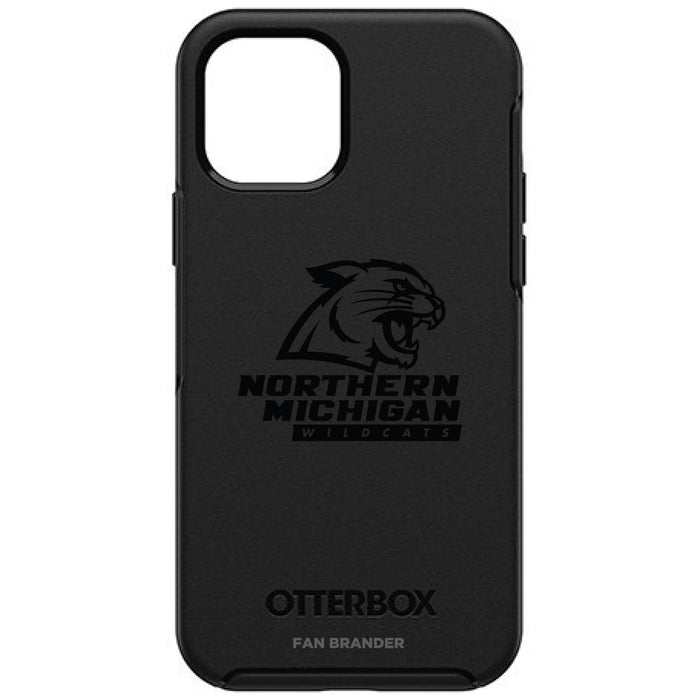 OtterBox Black Phone case with Northern Michigan University Wildcats Primary Logo in Black