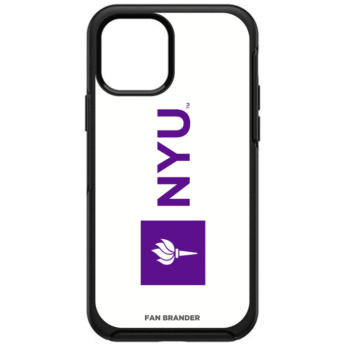 OtterBox Black Phone case with NYU Wordmark Design