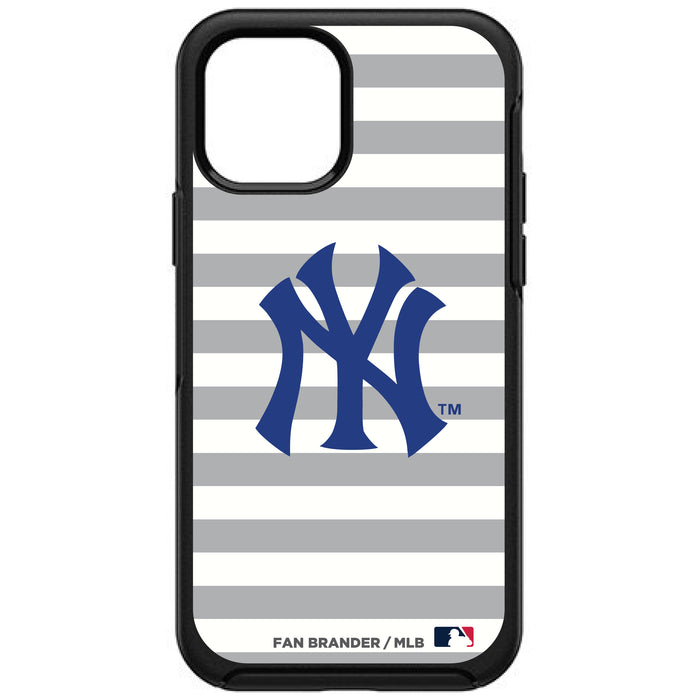OtterBox Black Phone case with New York Yankees Primary Logo and Striped Design