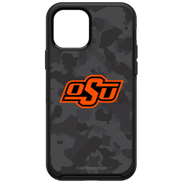 OtterBox Black Phone case with Oklahoma State Cowboys Urban Camo Background