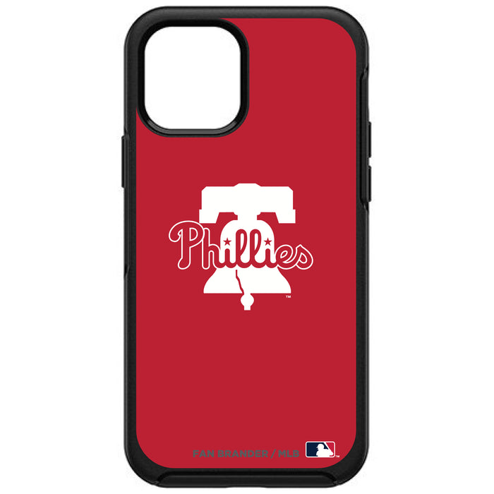 OtterBox Black Phone case with Philadelphia Phillies Primary Logo and Team Background
