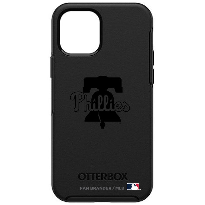 OtterBox Black Phone case with Philadelphia Phillies Primary Logo in Black