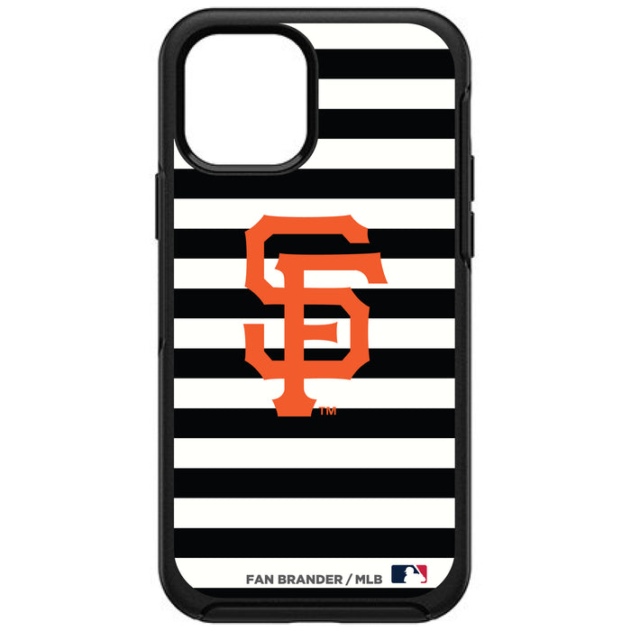 OtterBox Black Phone case with San Francisco Giants Primary Logo and Striped Design