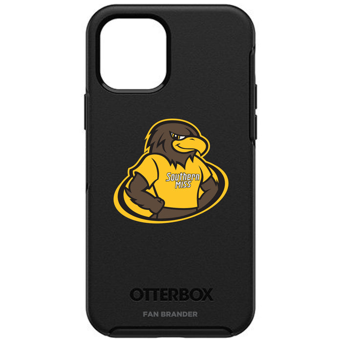 OtterBox Black Phone case with Southern Mississippi Golden Eagles Secondary Logo