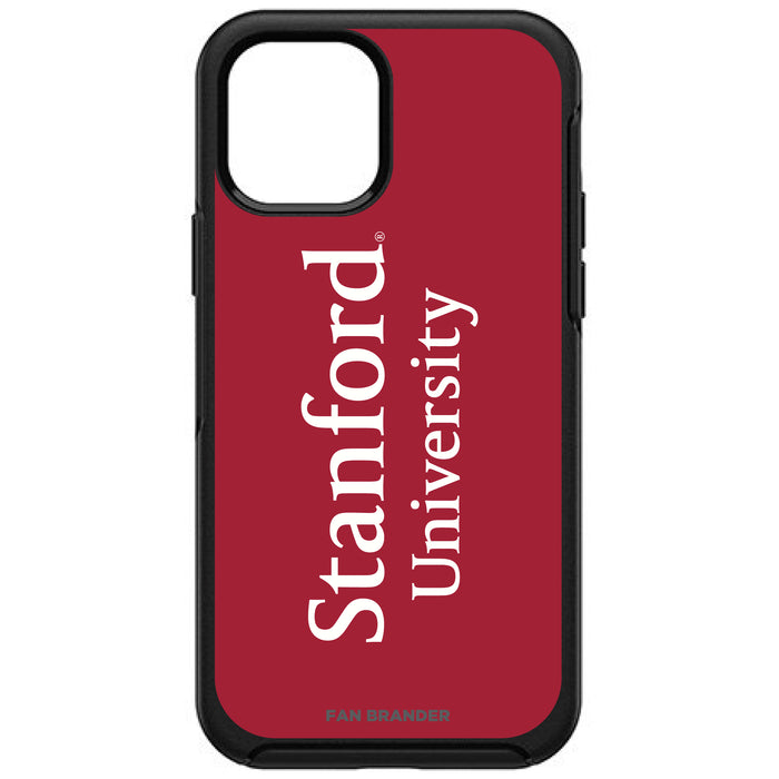 OtterBox Black Phone case with Stanford Cardinal Wordmark Design